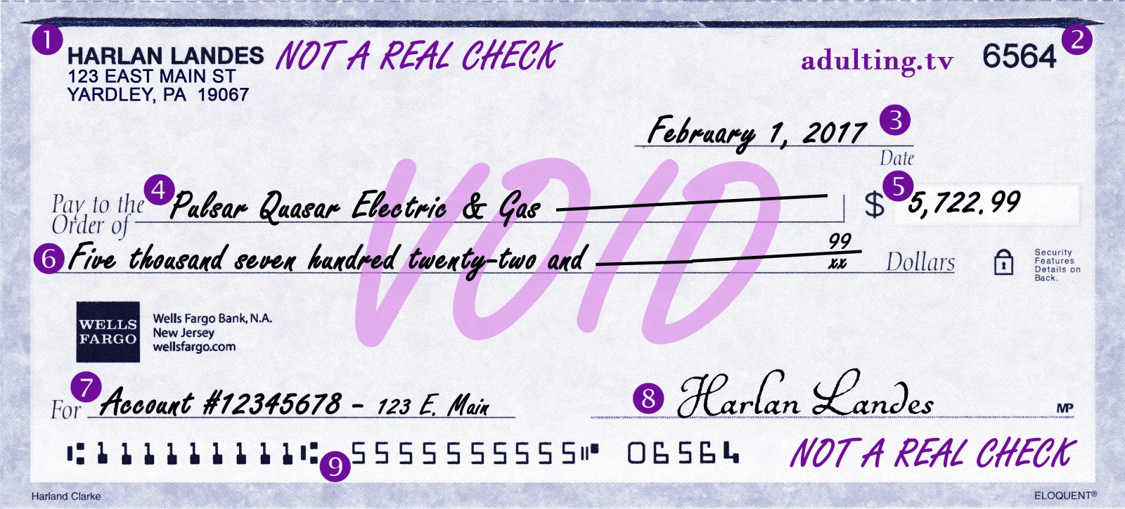 The Art of Writing a Check - Adulting