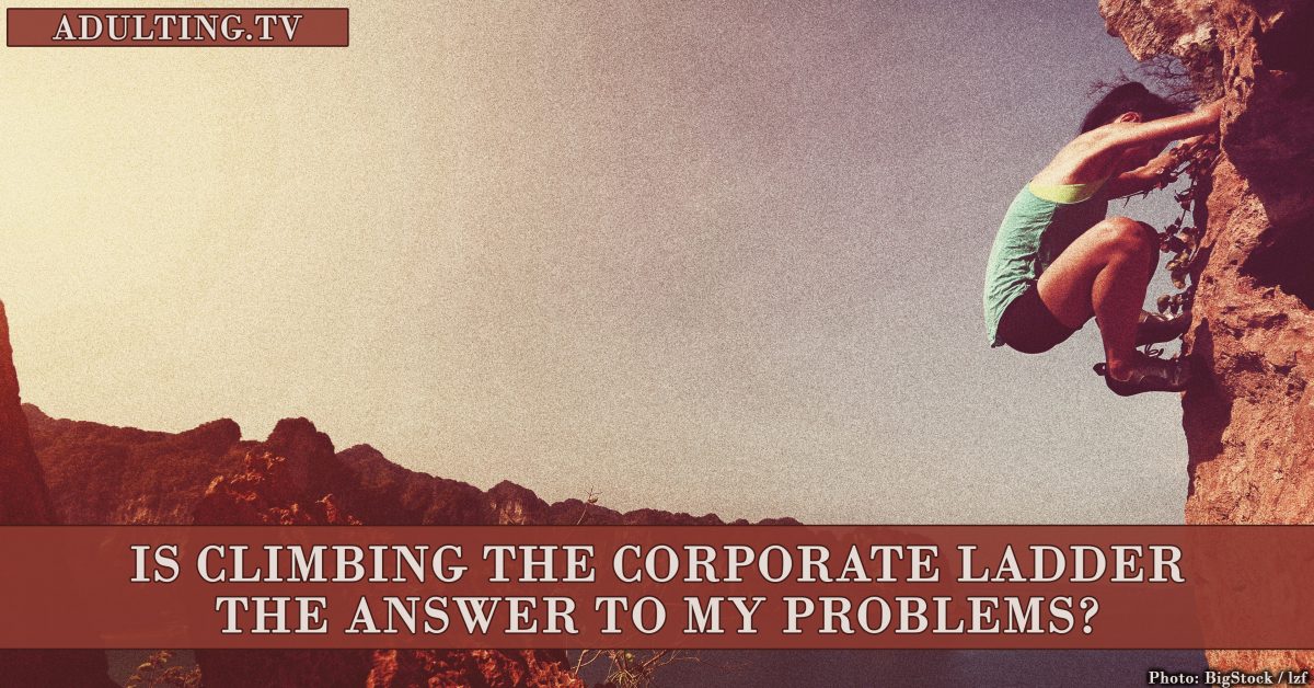 Is Climbing the Corporate Ladder the Answer to All My Financial and Life Problems?